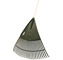 Rastrillo para césped de 800 mm en PVC - ligero con 30 dientes