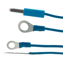 Erdanschlusskabel blau Öse/Stecker