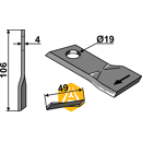 Couteau pour faucheuse NIEMEYER 570684 adaptable - Blacksteel©
