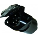 Socle 7 plots femelles plastique 24 volts