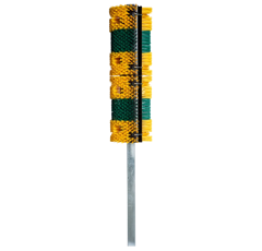 Brosse sur poteau Mini 100 - longueur 1,80m sur platine galvanisé inclus | PATURA
