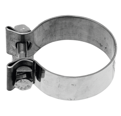 Collier d'échappement chromé Ø int. 76 mm