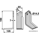 Fräsmesser - links 000354350N Krone by Muzzi