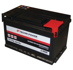 Batterie tracteur L3B 12v 75Ah 680A + à droite | TECHNI-POWER
