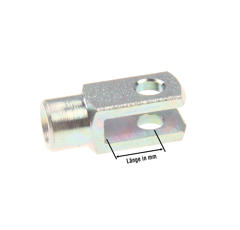 Gabelkopf verzinkt 71752 M 4x8 