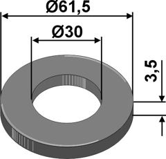 Joint en feutre pour palier Ø 61,5 mm adaptable BlackSteel©