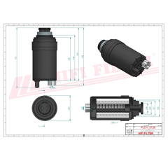 Filtre à gasoil adaptable HIFI FILTER SN40754