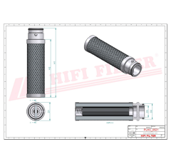 Filtre hydraulique adaptable HIFI FILTER SH62306