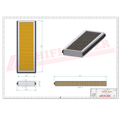 Filtre à air adaptable HIFI FILTER SC60021