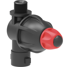 Porta boquilla monojet 1/4" Macho con antigoteo - ARAG