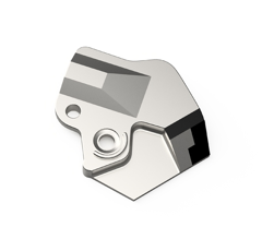 Pointe de soc Gauche avec plaquettes carbure AMAZONE 207522 adaptable