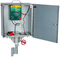 Boitier antivol avec électrificateur P2500 et module solaire 30 W - PATURA
