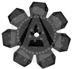 Disque d'embrayage LUK pour tracteur CASE IH 223808A1 adaptable