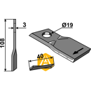 Fräsmesser für Mähwerk REFORM 226611657 Nachbau  