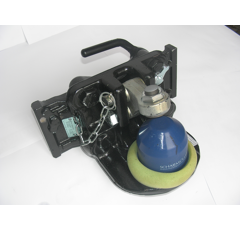 Kugeleinsatz Kugel 80,W= 325 S26, Schwarz, Scharmüller für Case/Steyr