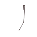 Griffe Ø9 x 470 mm gauche pour semoir adaptable - Blacksteel©