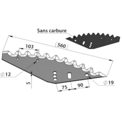Couteau pour mélangeuse FARESIN 512006450 adaptable - BlackSteel©