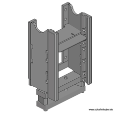 Lagerbock mit Zugpendelvorbereitung,W= 325 S26,New Holland T7500, TVT, Schwarz     