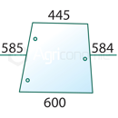 Seitenscheibe re/li - Landmaschine MASSEY FERGUSON 3476127M1 - Nachbau