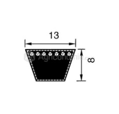 Courroie trapezoidale pour moissonneuse JOHN DEERE HC843198M1 adaptable