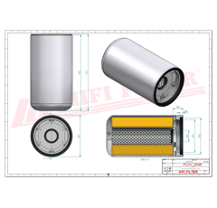 Filtre hydraulique adaptable HIFI FILTER SH66164