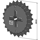 Sternwalzenring 110 x 50 mm für Walze GÜTTLER – Nachbau  