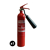 Pack de 5 extincteurs incendie ABC et CO2 | GENERIQUE