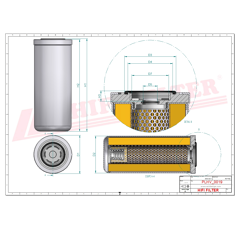 Filtre hydraulique de transmission adaptable HIFI FILTER SH66069