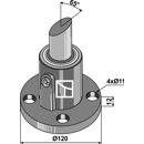 Scheibennabe Ø 100 mm für Sägerät – Nachbau  