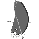 Randleitblech - linke Ausführung Becker, Kongskilde Nachbau 