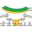 Kit-lames de scie pour JOHN DEERE LCA790405 adaptable - Blacksteel©