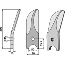 Couteau droit au bore pour herse DOUBLET-RECORD 99000 131 adaptable - BlackSteel©
