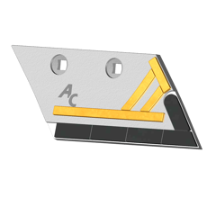 Reja de raseta derecha AGRICARB 185 mm para arado KVERNELAND 056873R adaptable