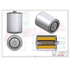Filtre hydraulique adaptable HIFI FILTER SH56367