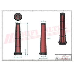 Filtre à air sécurité adaptable HIFI FILTER SA16562