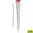 Piquet de terre tarière en inox 56 cm x Ø 75 mm - PATURA