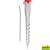 Piquet de terre tarière en inox 56 cm x Ø 75 mm - PATURA
