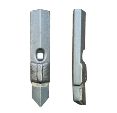 Soc plat de vibroculteur, fixation 1 trou avec plaquettes carbure et rechargement AMAZONE 6915200 adaptable