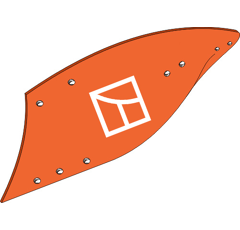 Versoir entier gauche pour charrue NAUD 30.23.657G adaptable - Blacksteel©