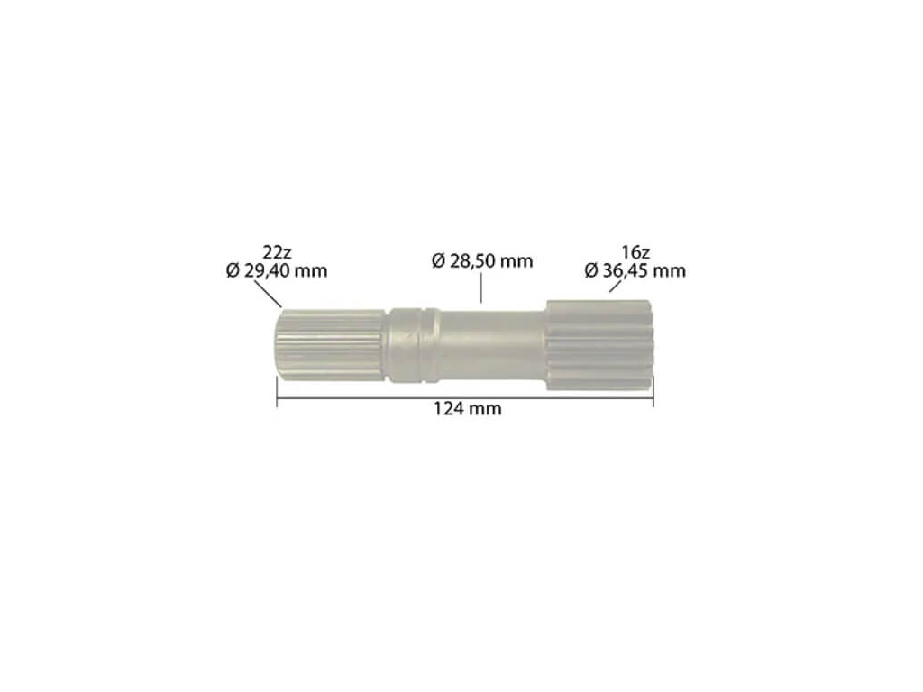 Árbol de transmisión para tractor JOHN DEERE L110236 - T151065 adaptable