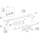 Palier complet pour herse rotative MASCHIO TERRANOVA TH M38100907R origine