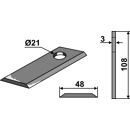 KM-Klingen, glatt 108x48x3LochØ: 21 mm 80259 New Holland Nachbau 