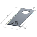 KM-Klinge glatt , 94x40x3 mm LochØ: 19 mm 11079N Niemeyer by Ziegler 