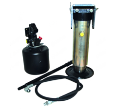 Béquille hydraulique 10 tonnes + chape et réservoir pompe plastique  - Ø 91 mm - Adaptable