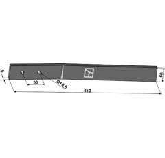 Messer 450 mm für Grubber KERNER – Nachbau  