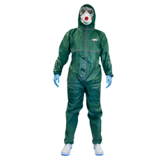 Combinaison avec fermeture à double sens AG MAX verte