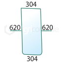 Pare-brise D/G pour machine agricole JOHN DEERE 6005010157 adaptable