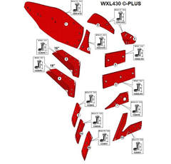 Versoir droit pour charrue VOGEL & NOOT PR6.000.01 adaptable - BlackSteel©