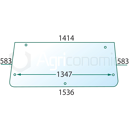 Vitre arrière pour machine agricole ZETOR 5911-7988 adaptable