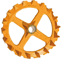 Rueda de leva Ø 530 mm para rodillo VÄDERSTAD 101005 adaptable